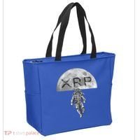 Xrp Moon Astronaut Ripple Cryptocurrency Graphic Cute Gift Tote Bag thumb 2