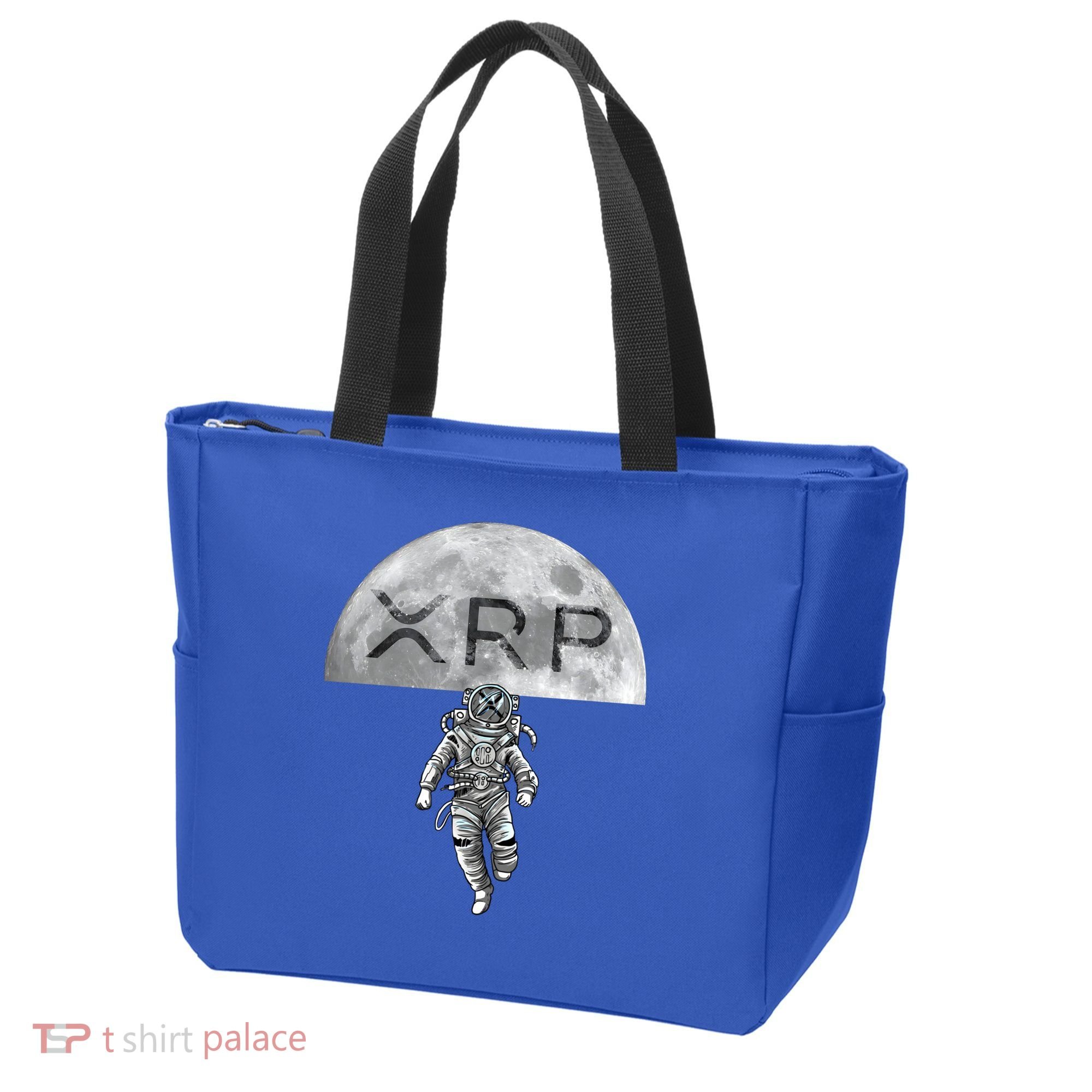 Xrp Moon Astronaut Ripple Cryptocurrency Graphic Cute Gift Tote Bag
