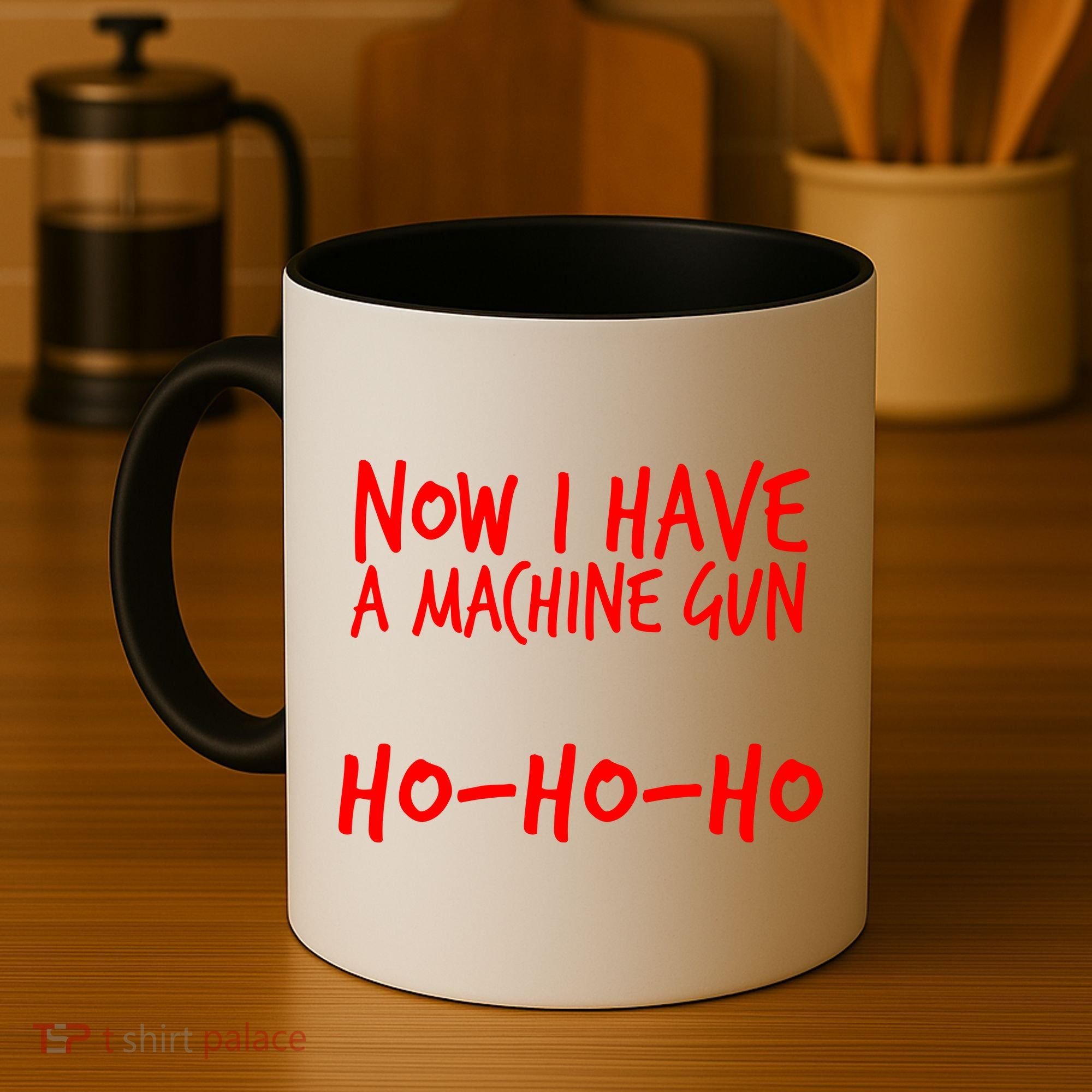 Xmas Now I Have a Machine Gun HO-HO-HO Christmas Coffee Mug
