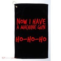 Xmas Now I Have a Machine Gun HO-HO-HO Christmas Golf Towel thumb 0