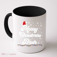 XMas Merry Christmas Bruh Meme Funny Christmas Coffee Mug thumb 0