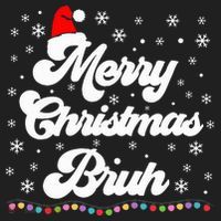 XMas Merry Christmas Bruh Meme Funny Christmas Beanie thumb 2