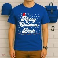 XMas Merry Christmas Bruh Meme Funny Christmas T-Shirt thumb 6