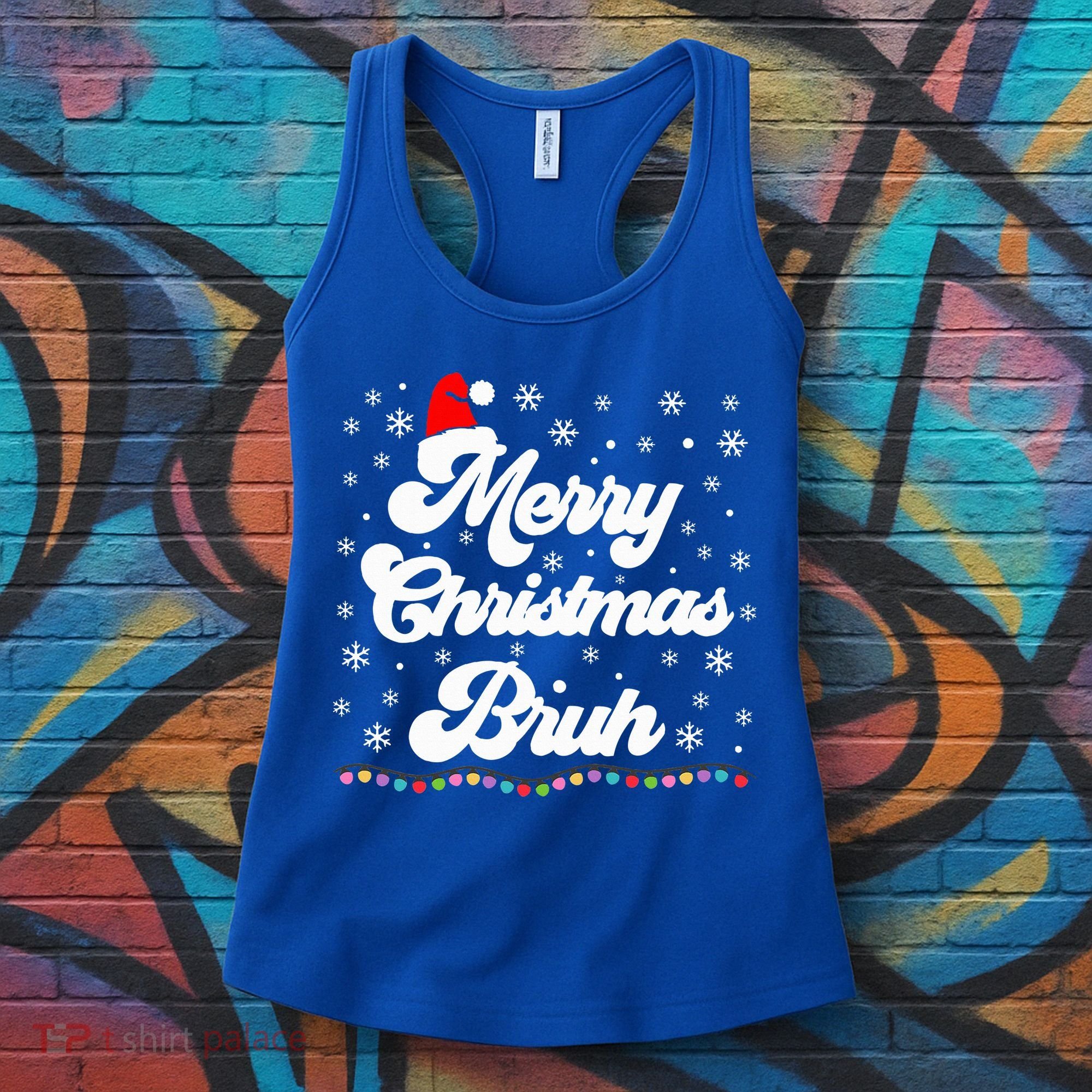 XMas Merry Christmas Bruh Meme Funny Christmas Women's Tank Top