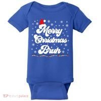 XMas Merry Christmas Bruh Meme Funny Christmas Baby Bodysuit thumb 0