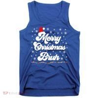 XMas Merry Christmas Bruh Meme Funny Christmas Tank Top thumb 0
