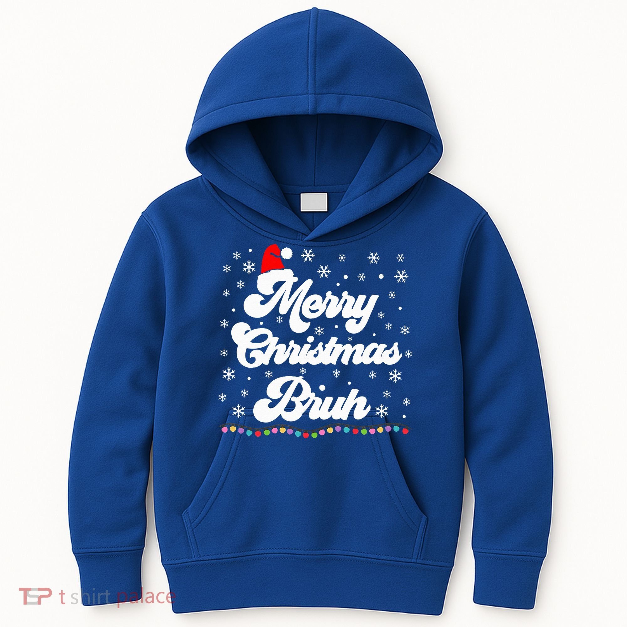 XMas Merry Christmas Bruh Meme Funny Christmas Kids Hoodie