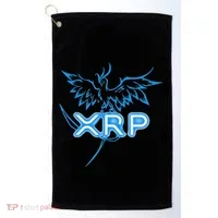 Xrp Merchandise Cryptocurrency Gift Blockchain Crypto Golf Towel thumb 0