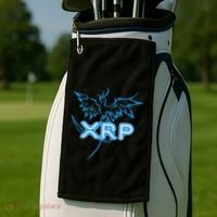 Xrp Merchandise Cryptocurrency Gift Blockchain Crypto Golf Towel thumb 2