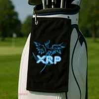 Xrp Merchandise Cryptocurrency Gift Blockchain Crypto Golf Towel thumb 2