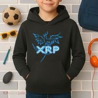 Xrp Merchandise Cryptocurrency Gift Blockchain Crypto Kids Hoodie thumb 2