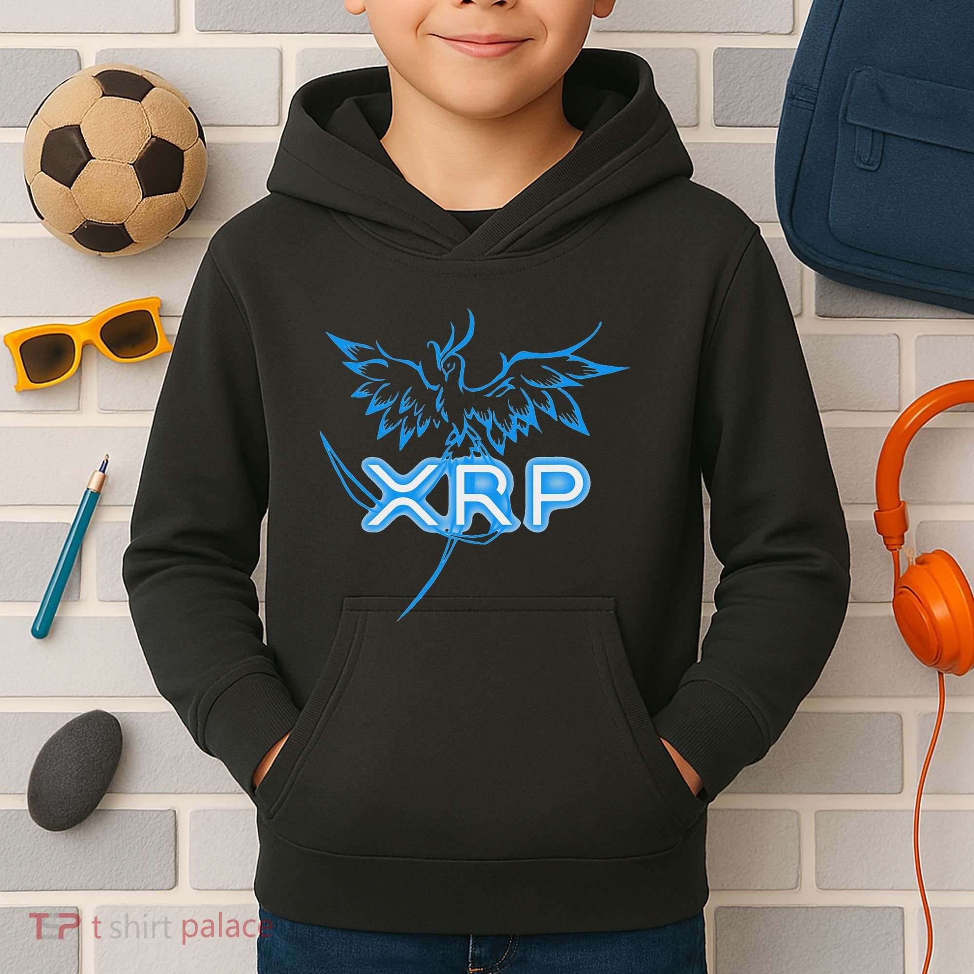 Xrp Merchandise Cryptocurrency Gift Blockchain Crypto Kids Hoodie