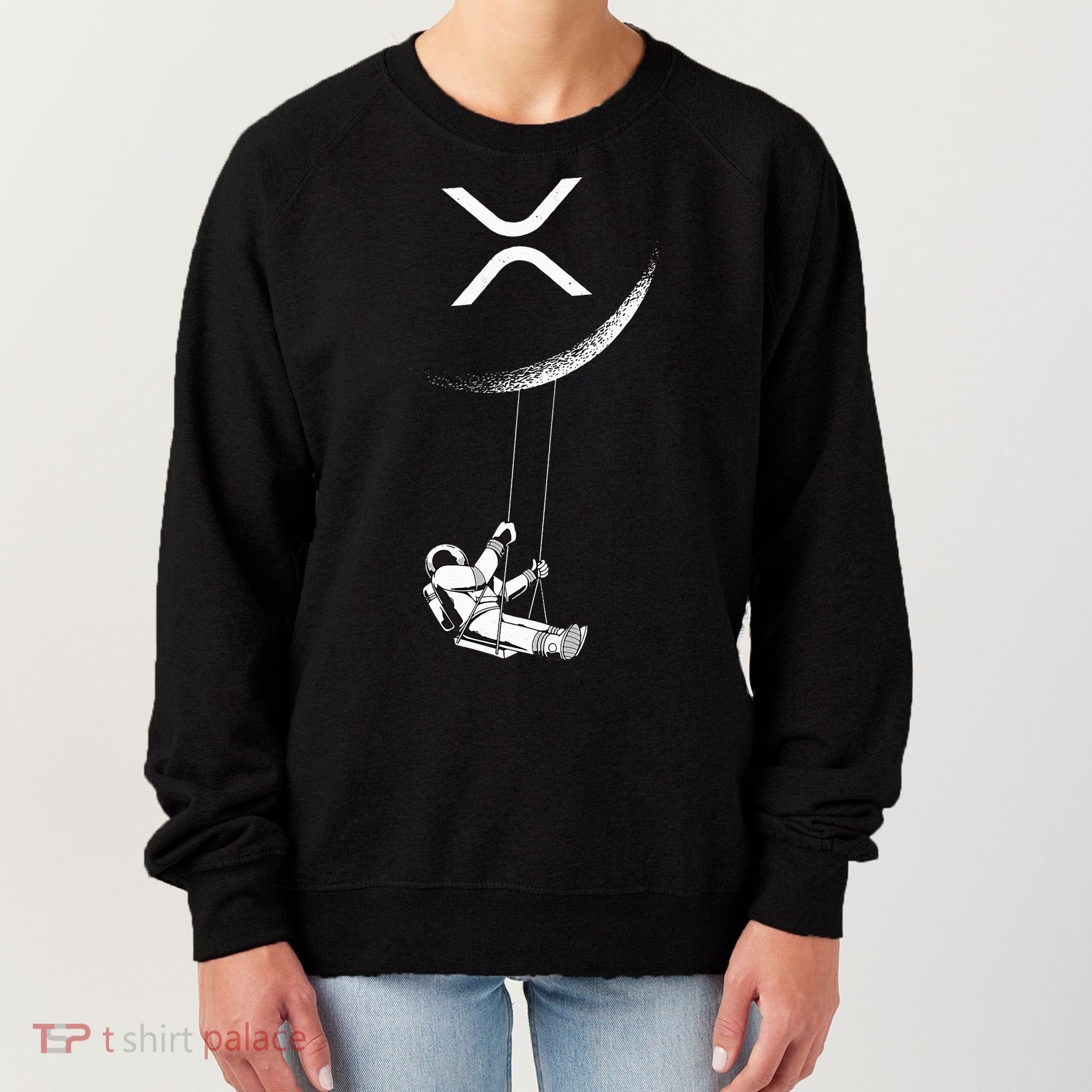 Xrp Moon Merch Cryptocurrency Crypto Currency Merchandise Women's Sweatshirt