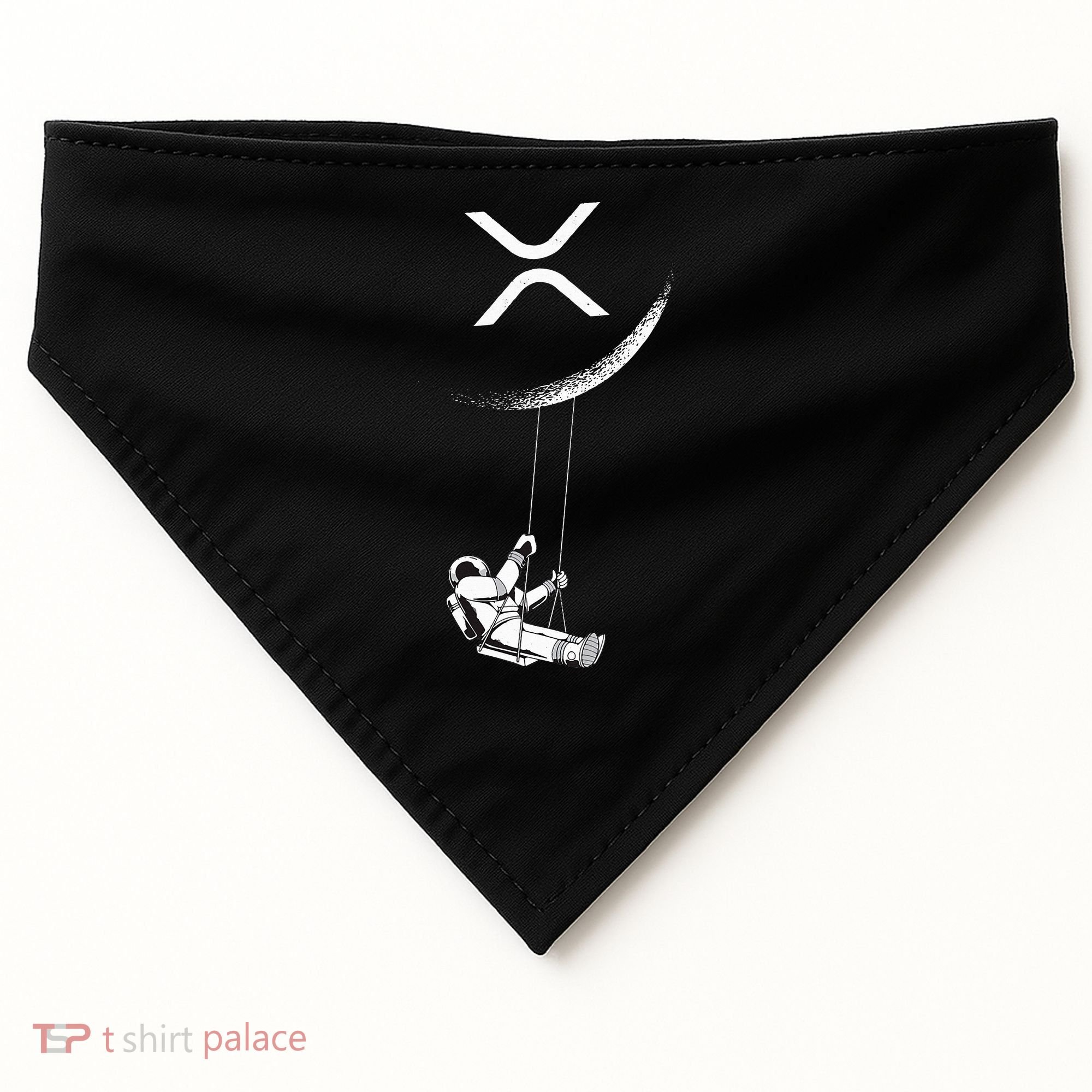 Xrp Moon Merch Cryptocurrency Crypto Currency Merchandise USA-Made Doggie Bandana