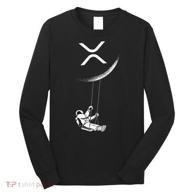 Xrp Moon Merch Cryptocurrency Crypto Currency Merchandise Long Sleeve Shirt