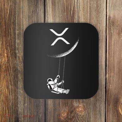 Xrp Moon Merch Cryptocurrency Crypto Currency Merchandise Coaster