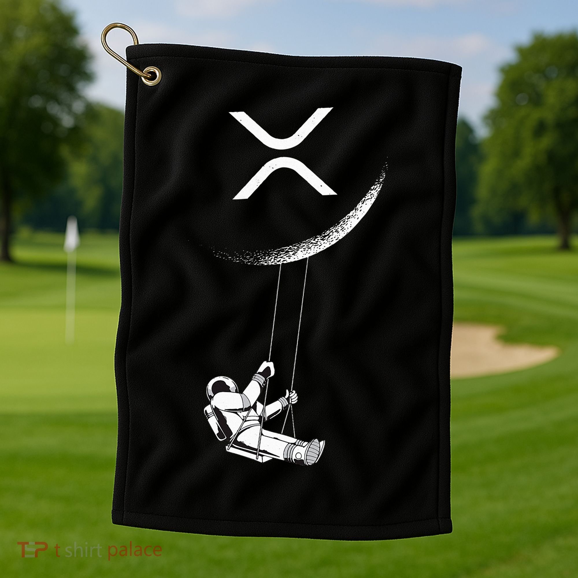 Xrp Moon Merch Cryptocurrency Crypto Currency Merchandise Golf Towel