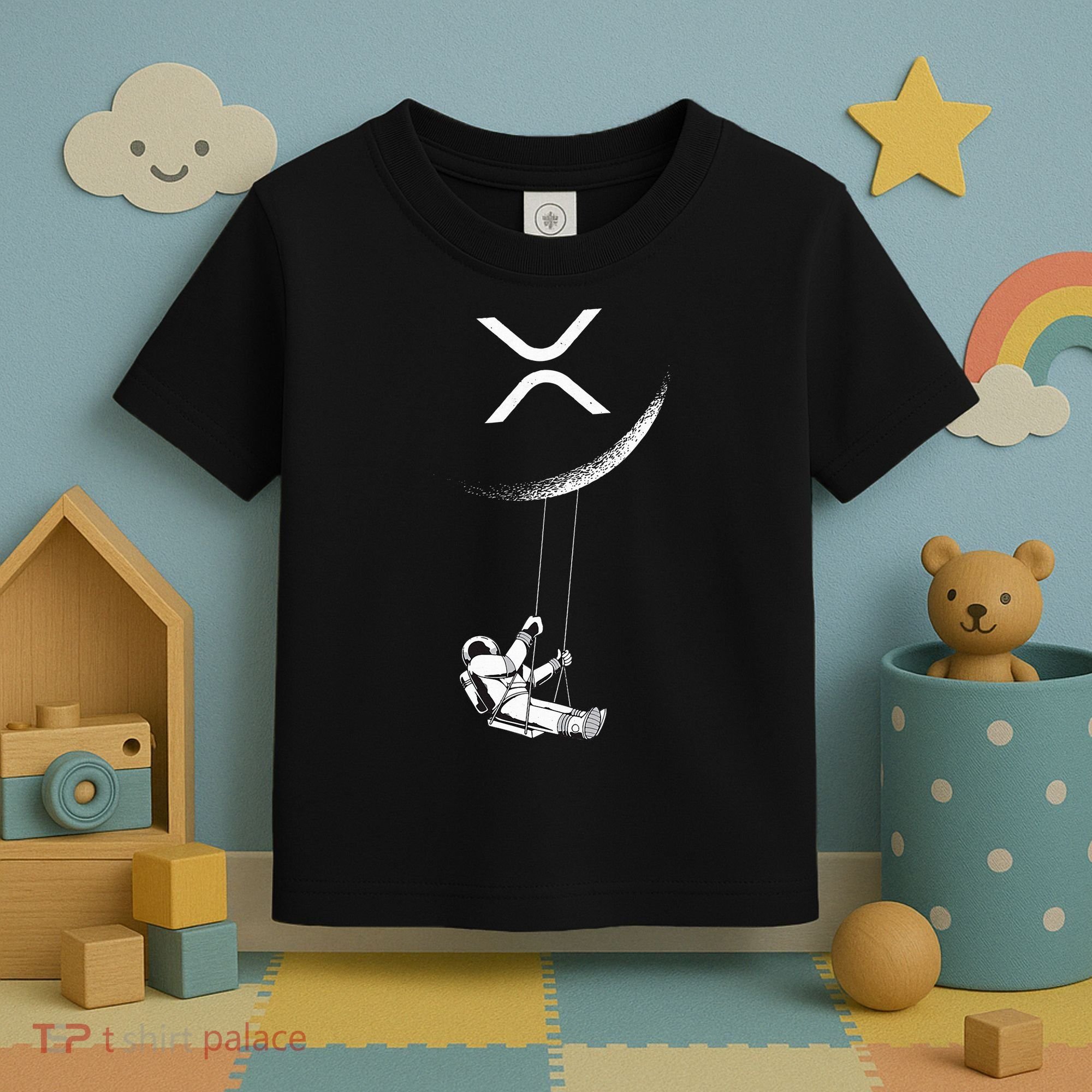 Xrp Moon Merch Cryptocurrency Crypto Currency Merchandise Toddler T-Shirt