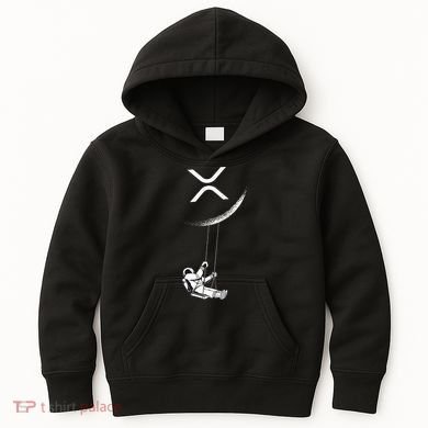 Xrp Moon Merch Cryptocurrency Crypto Currency Merchandise Kids Hoodie
