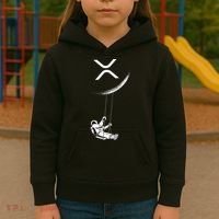 Xrp Moon Merch Cryptocurrency Crypto Currency Merchandise Kids Hoodie thumb 3
