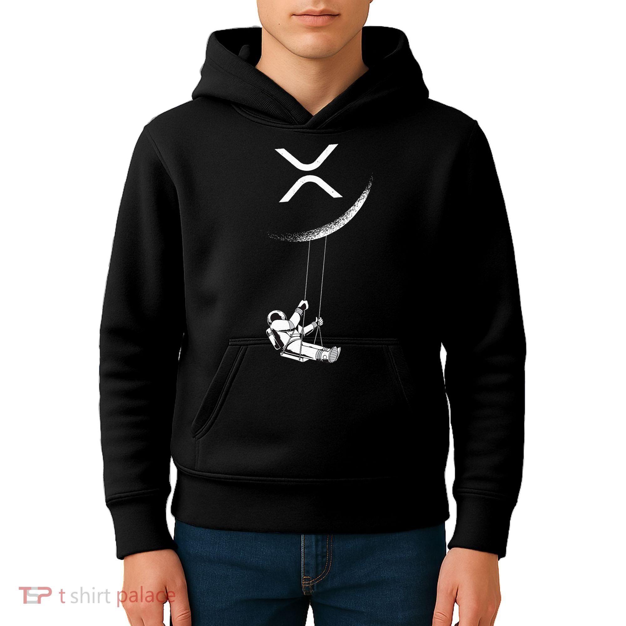 Xrp Moon Merch Cryptocurrency Crypto Currency Merchandise Kids Hoodie