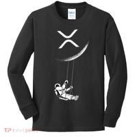Xrp Moon Merch Cryptocurrency Crypto Currency Merchandise Kids Long Sleeve Shirt thumb 0