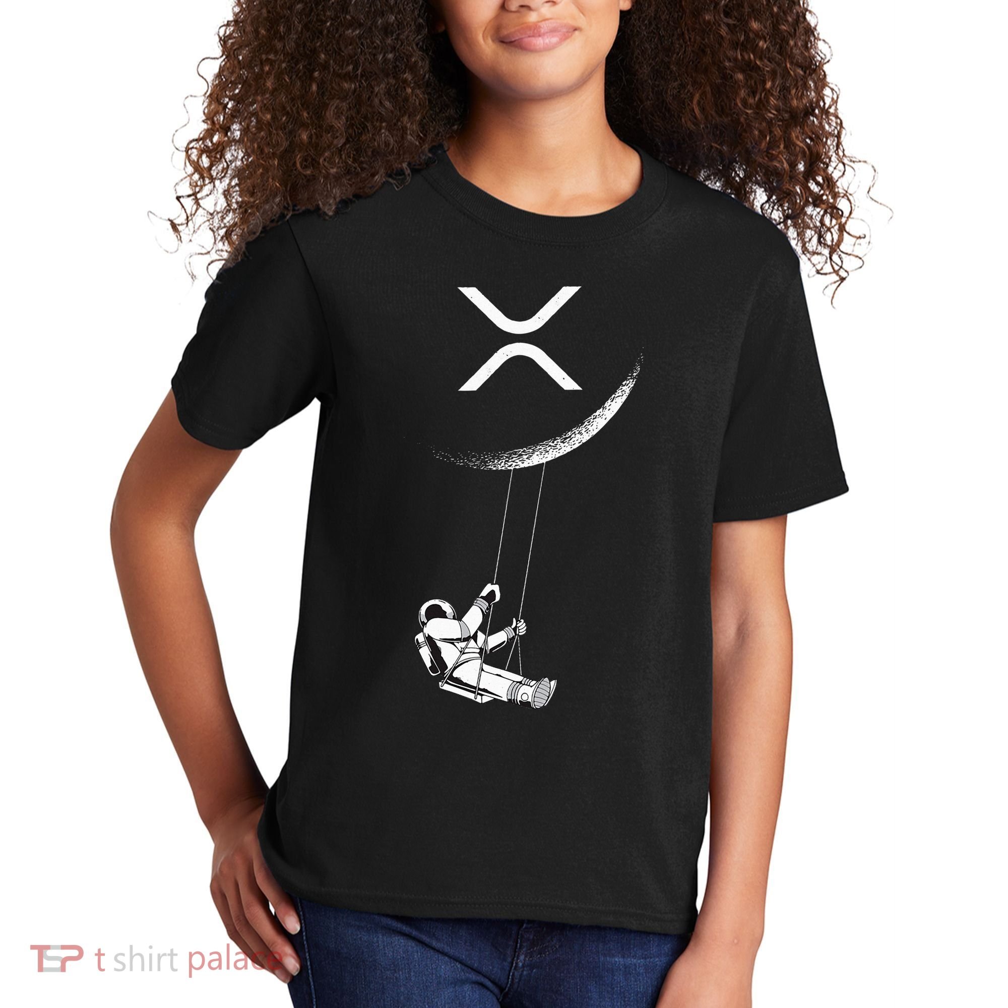 Xrp Moon Merch Cryptocurrency Crypto Currency Merchandise Kids T-Shirt