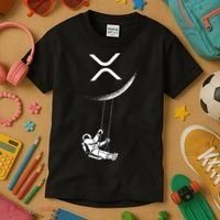 Xrp Moon Merch Cryptocurrency Crypto Currency Merchandise Kids T-Shirt thumb 3