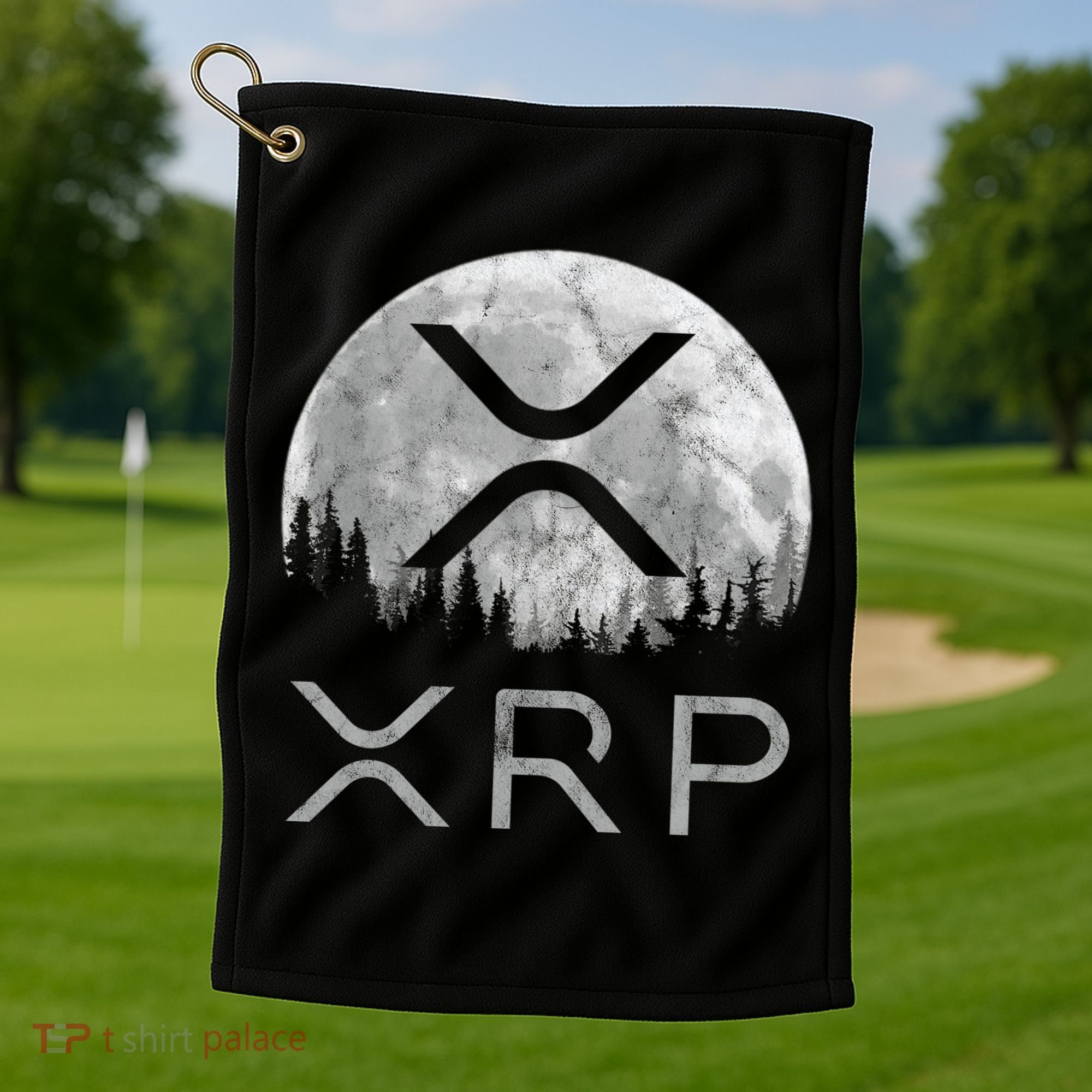 Xrp Moon Ripple Golf Towel