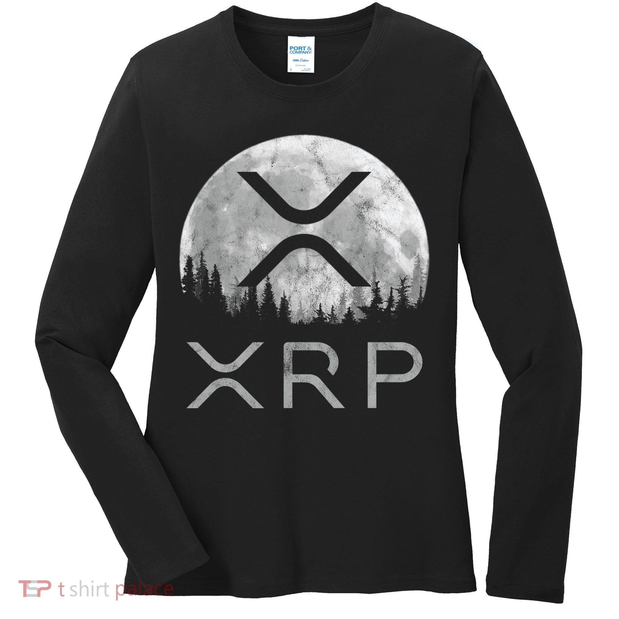 Xrp Moon Ripple Women's Long Sleeve Shirt