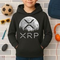 Xrp Moon Ripple Kids Hoodie thumb 2