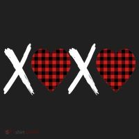 XOXO Plaid Pattern Love Heart Hat thumb 2