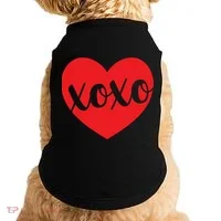 Xoxo Valentines Heart Doggie Tank thumb 0