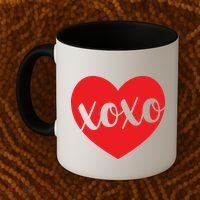 Xoxo Valentines Heart Coffee Mug thumb 2