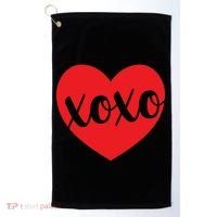 Xoxo Valentines Heart Golf Towel thumb 0