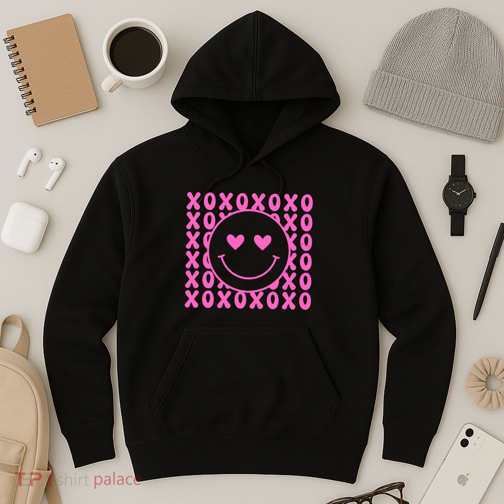 Xoxo Pink Logo Valentines Hoodie