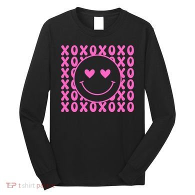 Xoxo Pink Logo Valentines Long Sleeve Shirt
