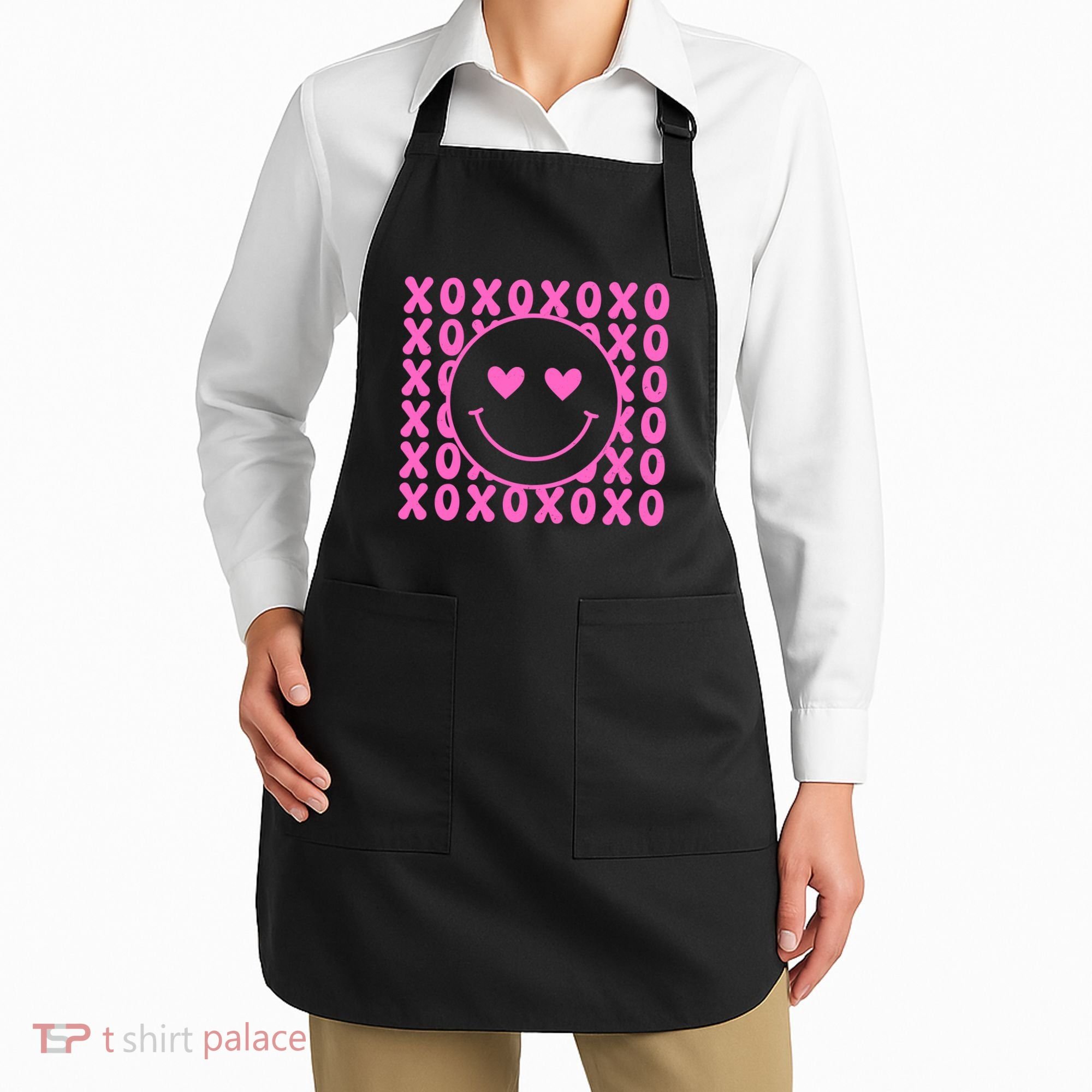 Xoxo Pink Logo Valentines Apron