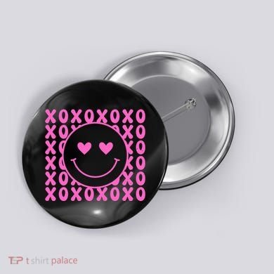 Xoxo Pink Logo Valentines Button