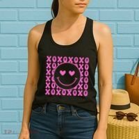 Xoxo Pink Logo Valentines Women's Tank Top thumb 2