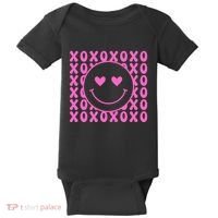 Xoxo Pink Logo Valentines Baby Bodysuit thumb 0