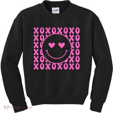 Xoxo Pink Logo Valentines Kids Sweatshirt