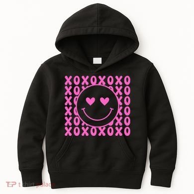 Xoxo Pink Logo Valentines Kids Hoodie
