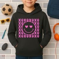 Xoxo Pink Logo Valentines Kids Hoodie thumb 2