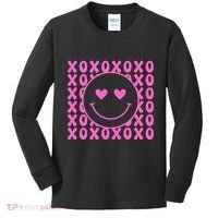 Xoxo Pink Logo Valentines Kids Long Sleeve Shirt thumb 0