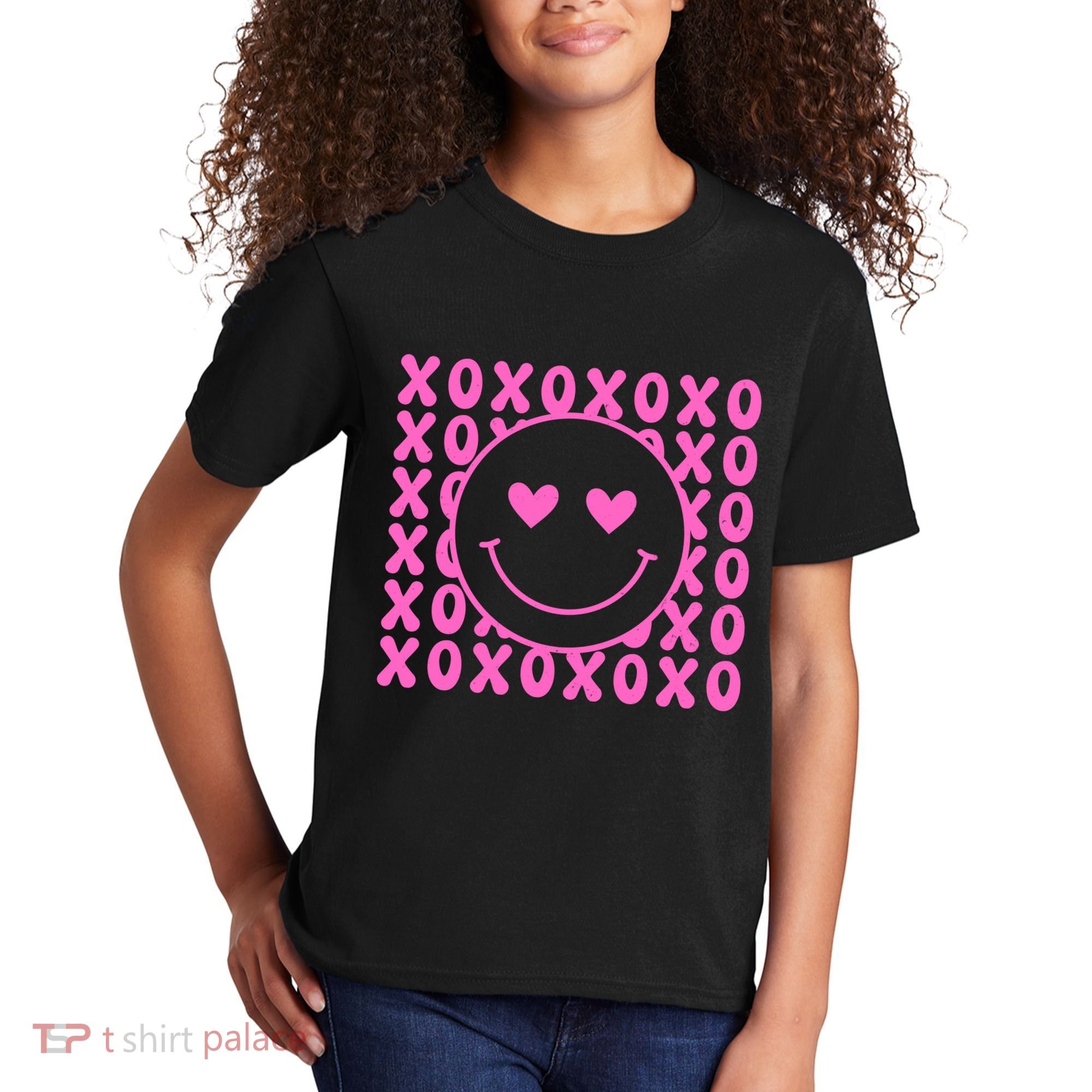 Xoxo Pink Logo Valentines Kids T-Shirt