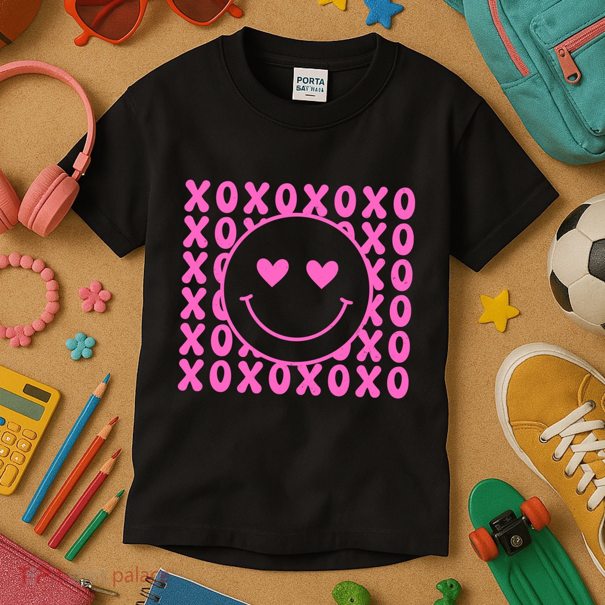 Xoxo Pink Logo Valentines Kids T-Shirt