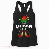 Xmas Queen Elf Family Matching Christmas Pajama Women's Tank Top thumb 0