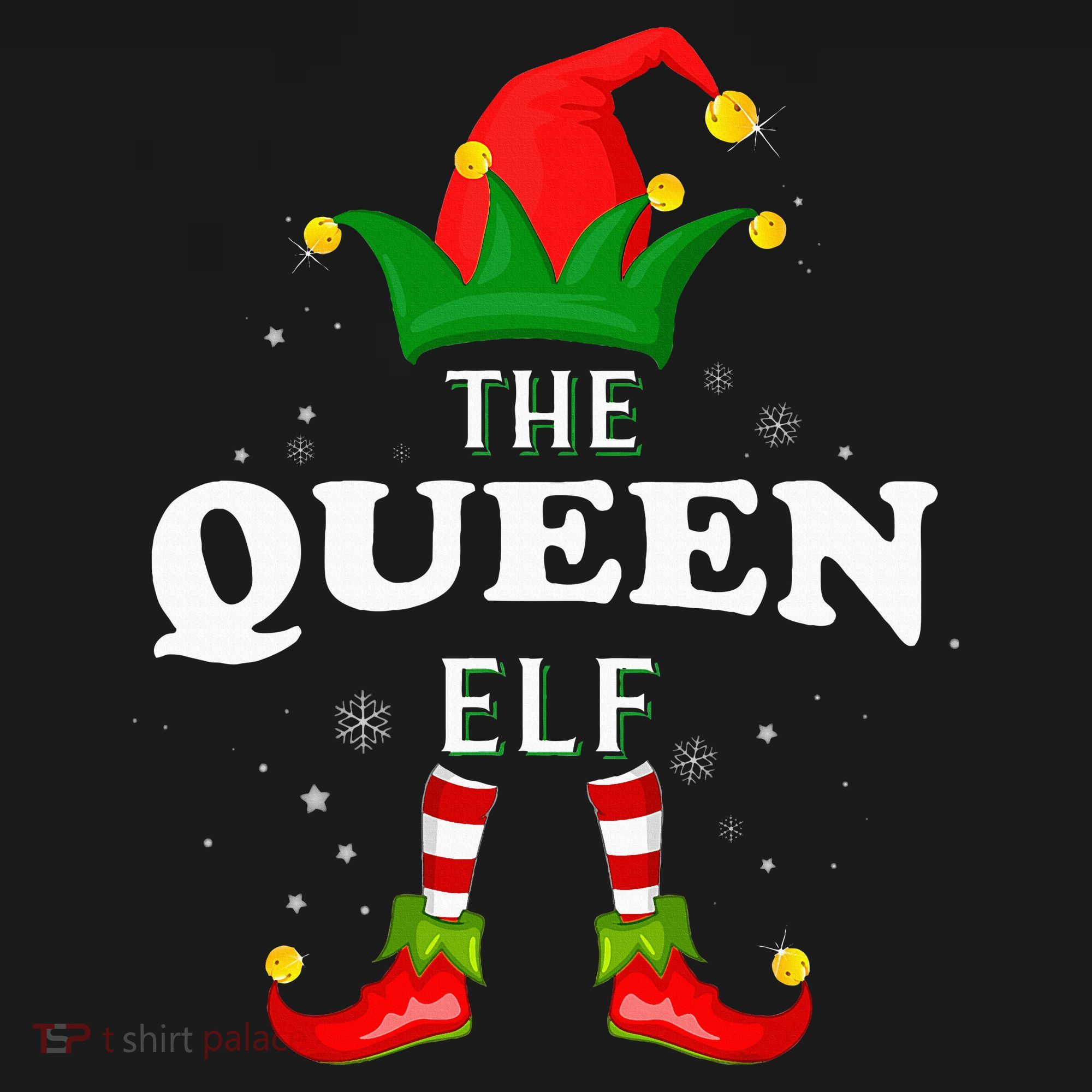 Xmas Queen Elf Family Matching Christmas Pajama Women's Tank Top