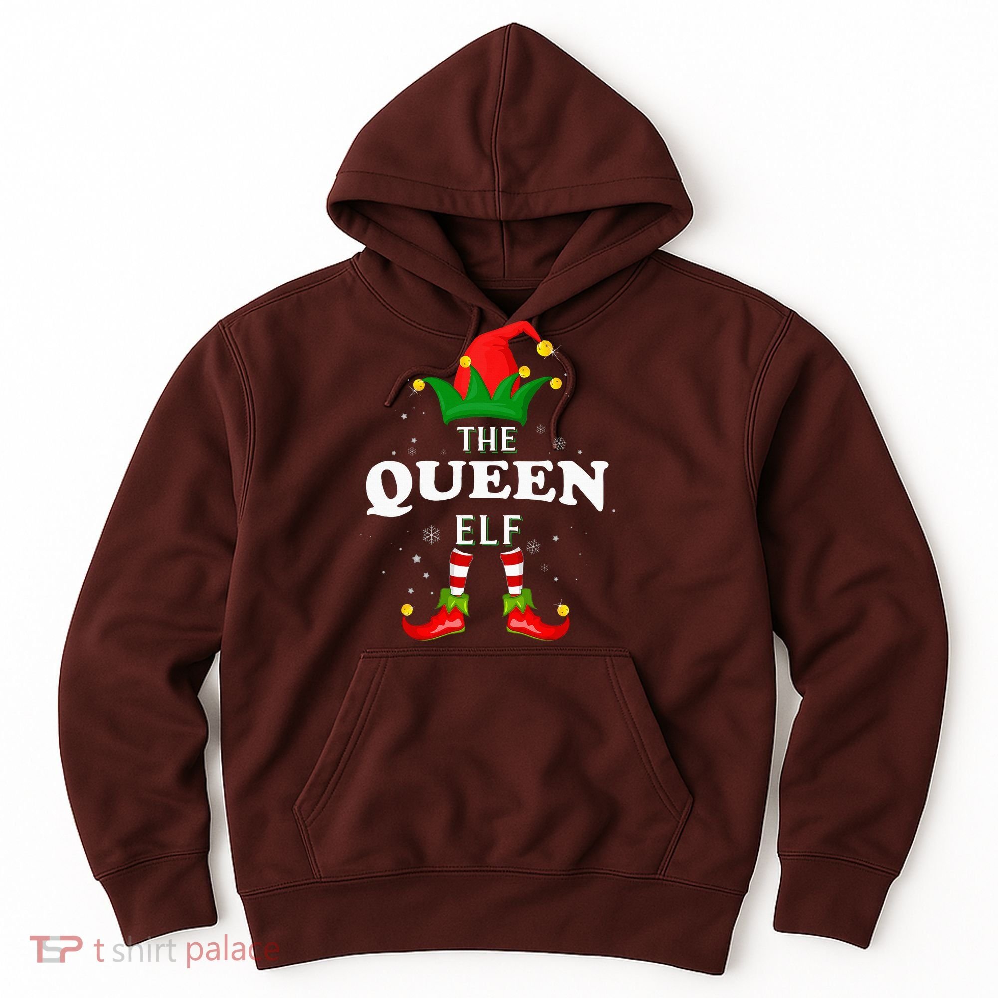 Xmas Queen Elf Family Matching Christmas Pajama Hoodie